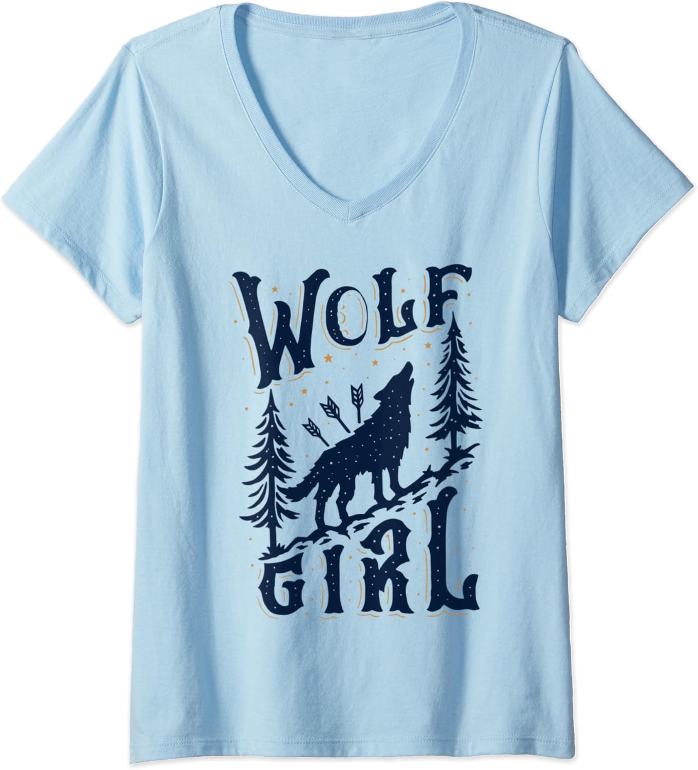 Womens Wolf Girl Who Loves Wolves Funny Animal Lovers Gifts